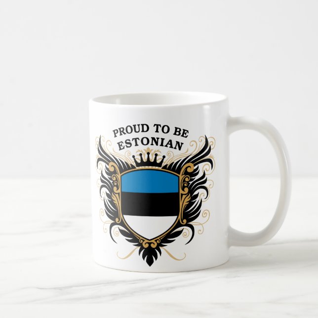 Mug Fier d'être estonien (Droite)