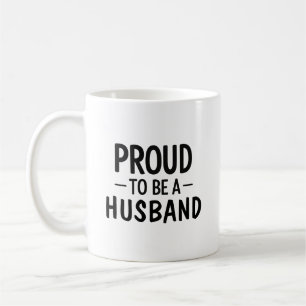 Mug Fier d'être un mari - Typographie minimaliste Cade