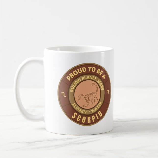Mug Fier d'être un Scorpio (Gauche)