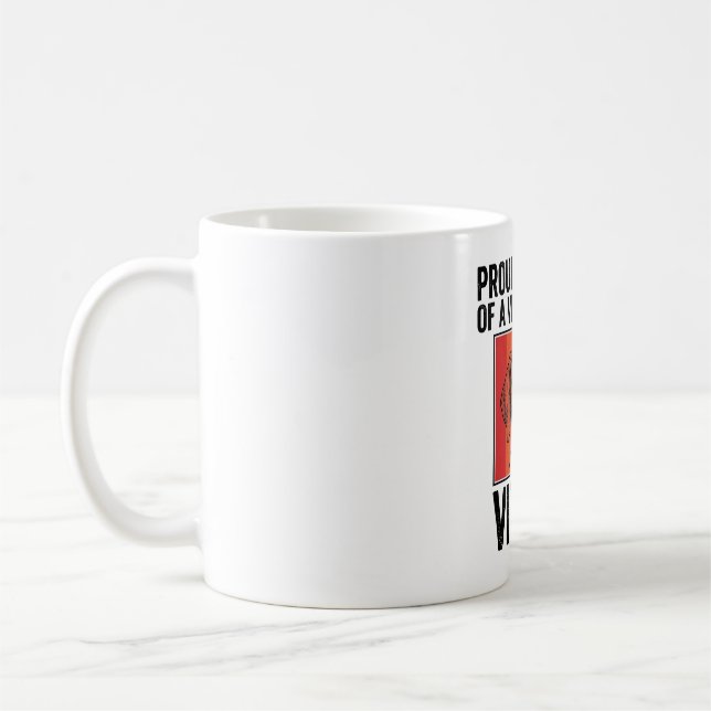 Mug Fier grand-père Vizsla Conception vintage d'amant  (Gauche)
