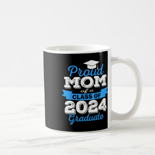 Mug Fier Maman De 2024 Diplômé Awesome Family College (Droite)