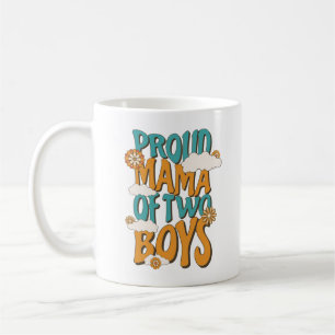 Mug Fier Maman de deux garçons Fête des mères 2024