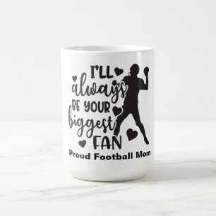 Mug Fier maman de football toujours à vous encourager
