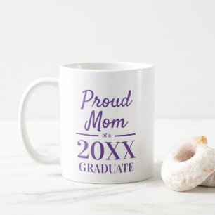 Mug Fier maman d'un diplômé 2025 élégant typographie