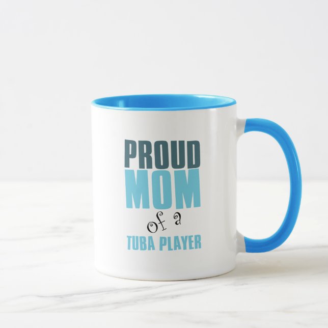 Mug Fier maman d'un joueur Tuba (Droite)