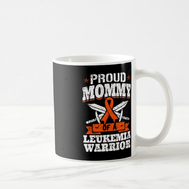 Mug Fier Maman D'Une Leucémie Guerrier Maman Sensibili (Droite)