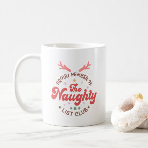 Mug Fier membre de la liste coquine club noël