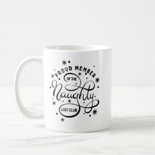 Mug Fier Membre du Club de la Liste Vilain Noël