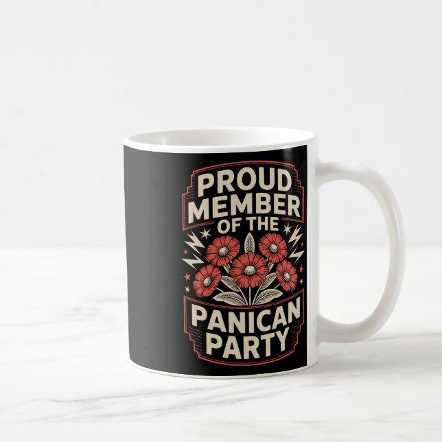 Mug Fier Membre Du Parti Panican De Protestation Contr (Droite)