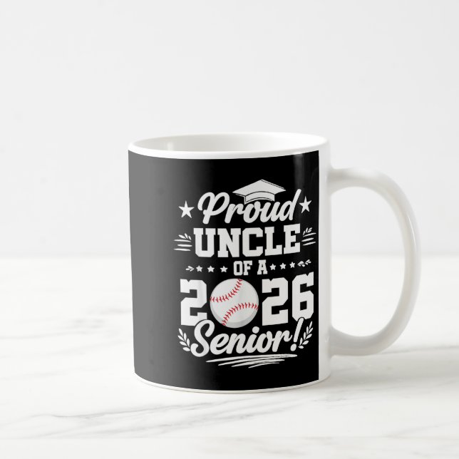 Mug Fier oncle d'un diplômé de baseball senior 2026  (Droite)