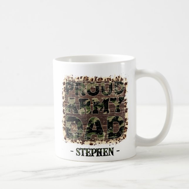 Mug Fier papa de l'armée - Bold Camouflage (Droite)