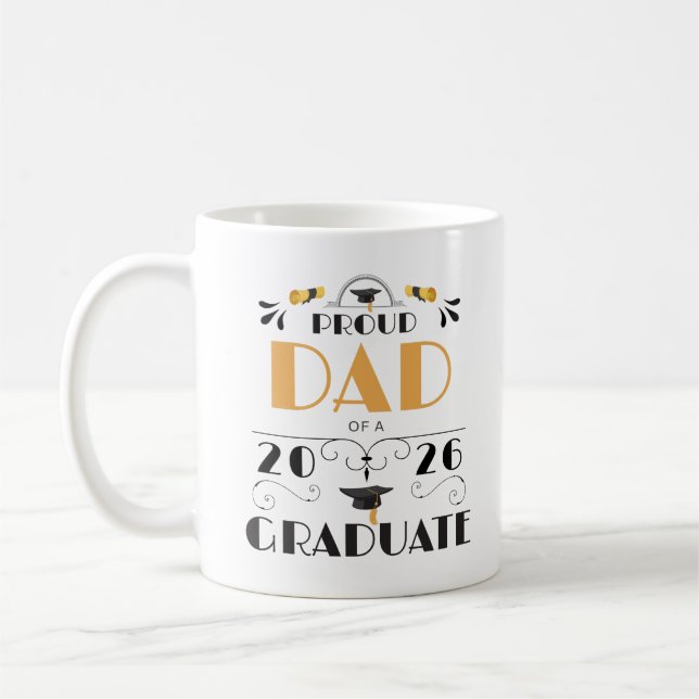 Mug Fier Papa D'Une Classe De Diplômés De 2026 De 2026 (Gauche)