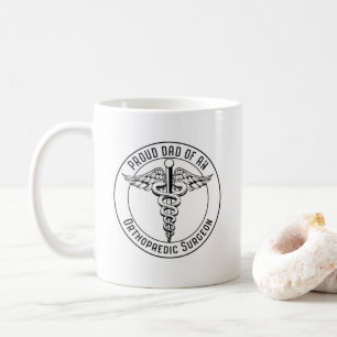 Mug Fier père d'un chirurgien orthopédique Badge de Ca