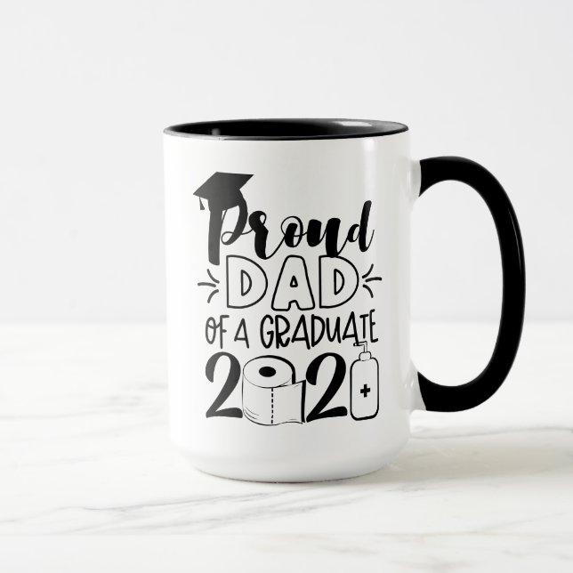 Mug Fier père d'un diplômé - 2021 (Droite)