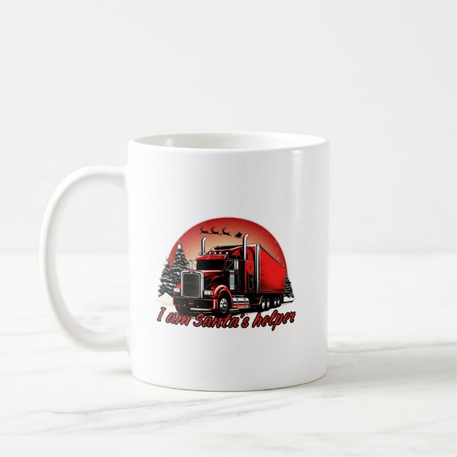 Mug Fier Père Noël's Helper Trucker Noël (Gauche)