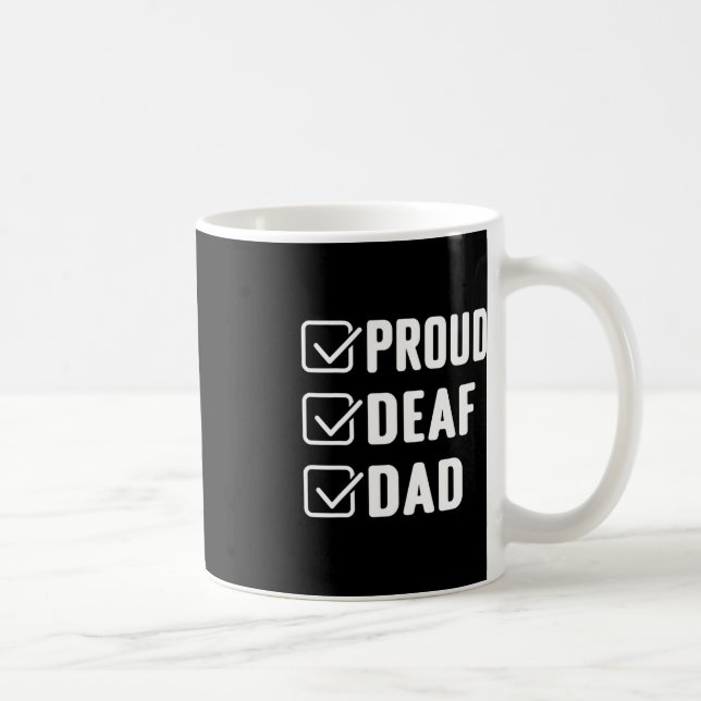 Mug Fier père sourd ASL geste de la main conscience so (Droite)