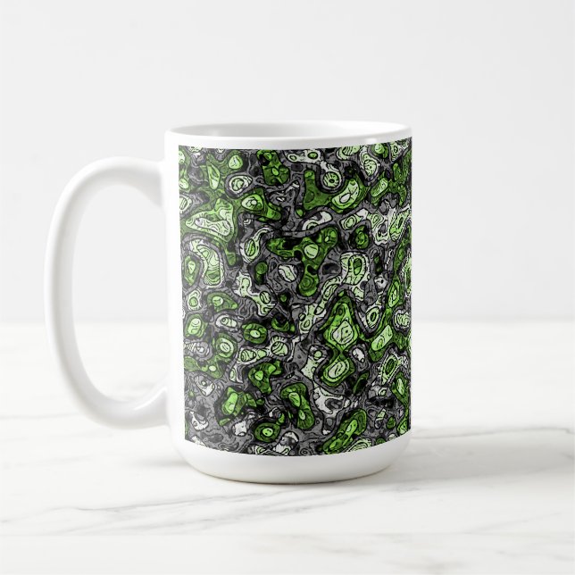 Mug Fier trippy grunge funky abstrait agender Pride (Gauche)