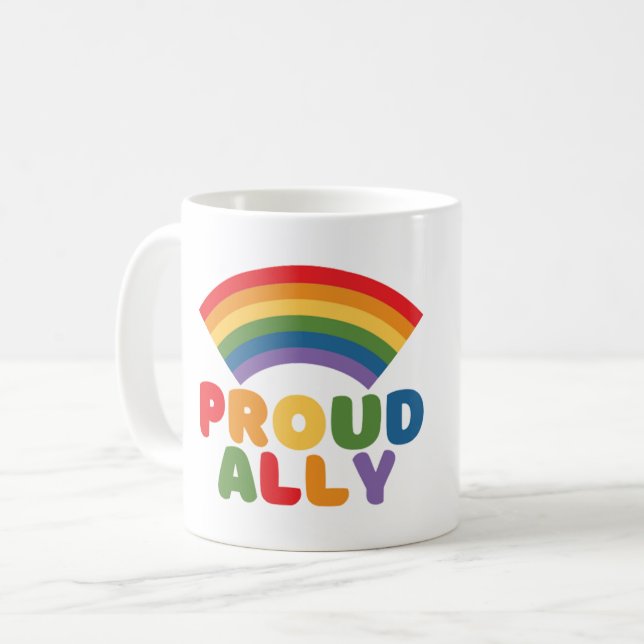 MUG FIÈRE ALLY - FIERTÉ LGBTQ (Devant gauche)