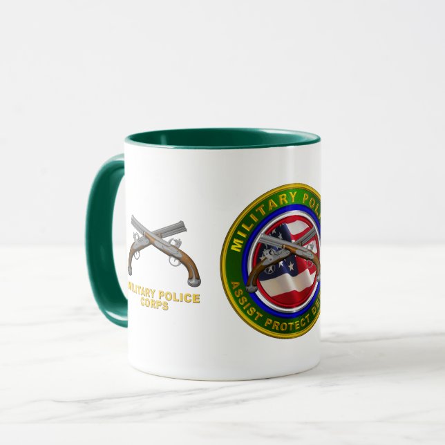 Mug Fière Armée Corps de police militaire Vétérinaire  (Devant gauche)