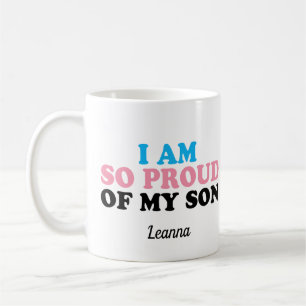 Mug Fière de mon fils transgenre maman papa personnal
