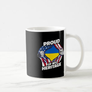 Mug Fière de mon héritage - Amérique ukrainienne patri