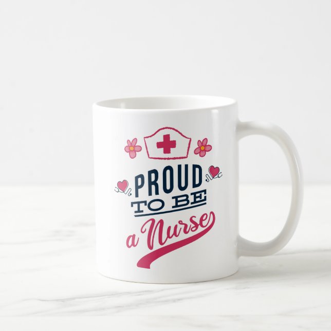 Mug Fière d'être infirmière (Droite)