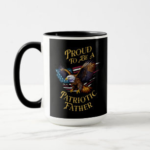 Mug Fière d'être un père patriotique