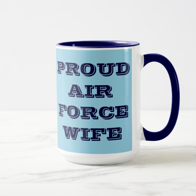 Mug Fière épouse de la Force aérienne (Droite)