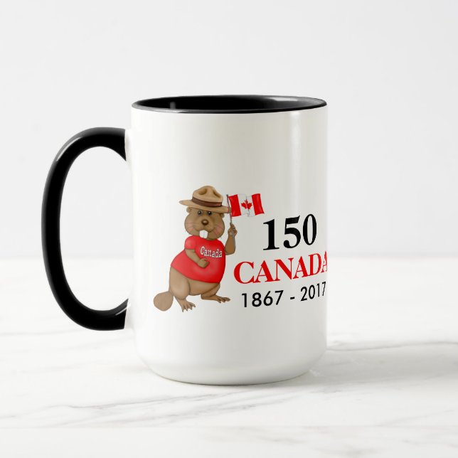 Mug Fière fête canadienne du castor 150 (Gauche)