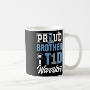 Mug Fière frère d'un guerrier T1d Sensibilisation au d
