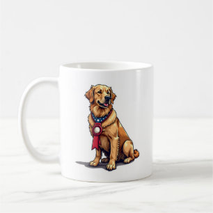 Mug Fière Golden Retriever Américaine Vintage Tee 4