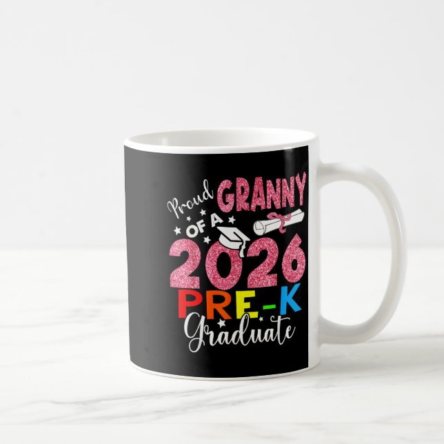 Mug Fière grand-mère de la promotion 2026 de fin de ma (Droite)
