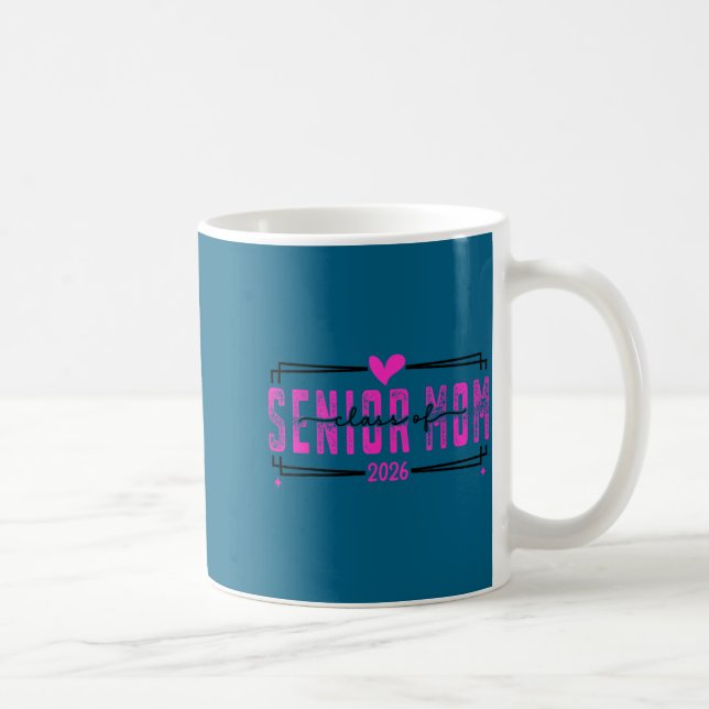 Mug Fière maman classe terminale 2026 ruban rose  (Droite)