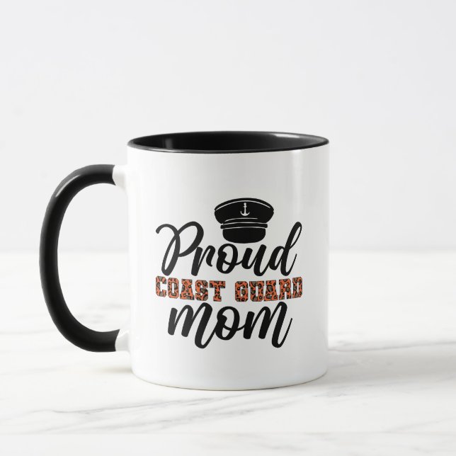 Mug Fière maman de la Garde côtière, Amour pour la Gar (Gauche)