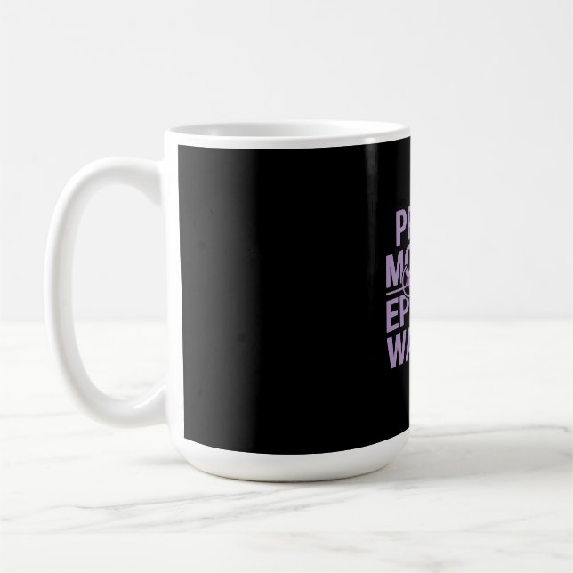 Mug Fière maman d'un guerrier épileptique Montrez votr (Gauche)
