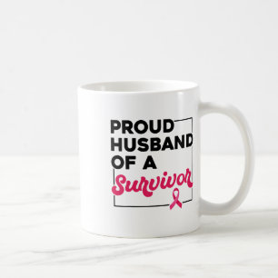 Mug Fière Mari De Survivant Sensibilisation Au Cancer 