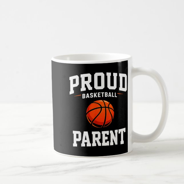 Mug Fière mère de basket-ball drôle papa maman terrain (Droite)