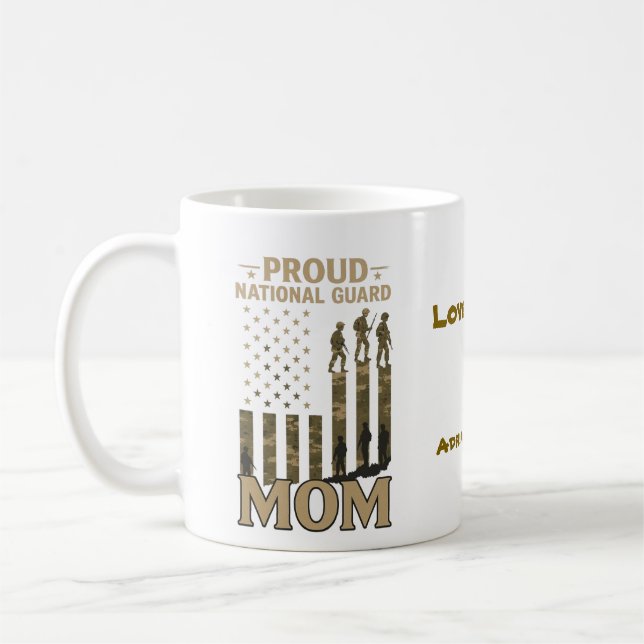 Mug Fière mère de la Garde nationale - Militaire patri (Gauche)