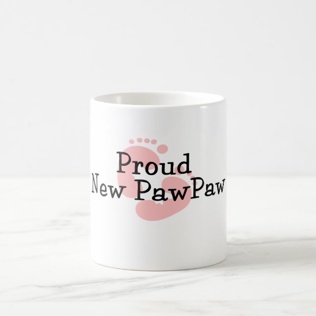 Mug Fière Nouvelle Empreinte de Bébé Fille de PawPaw (Centre)