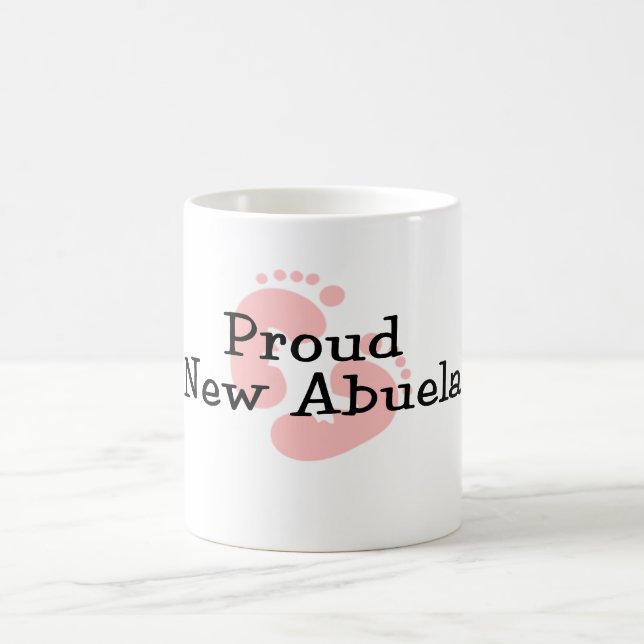 Mug Fière nouvelle empreinte de pied de bébé fille Abu (Centre)