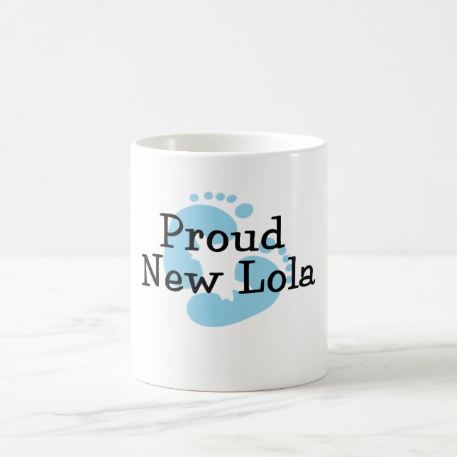 Mug Fière Nouvelle Empreinte de Pieds de Bébé Garçon L (Centre)