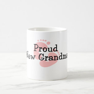 Mug Fière nouvelle grand-mère empreintes de pieds de b