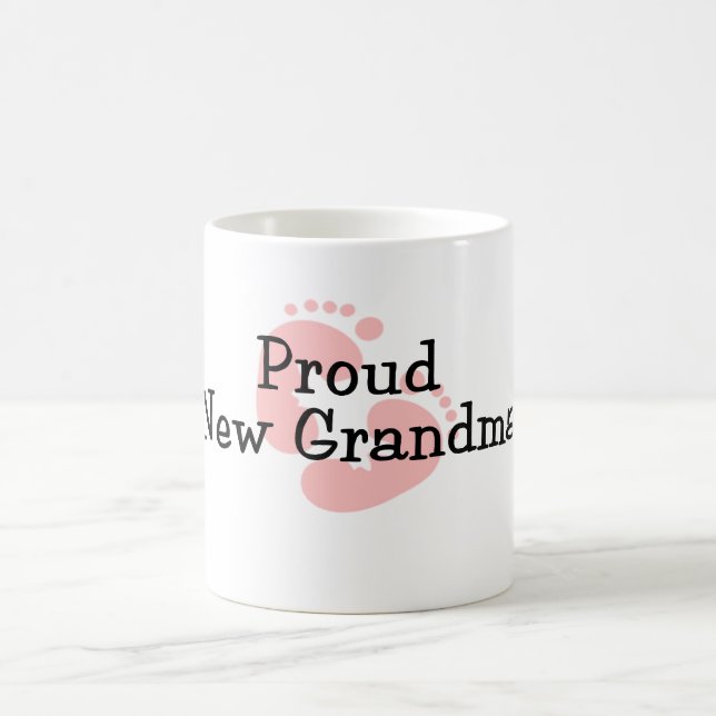 Mug Fière nouvelle grand-mère empreintes de pieds de b (Centre)
