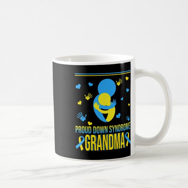 Mug Fière Syndrome de Down Grand-mère Décernés par le  (Droite)