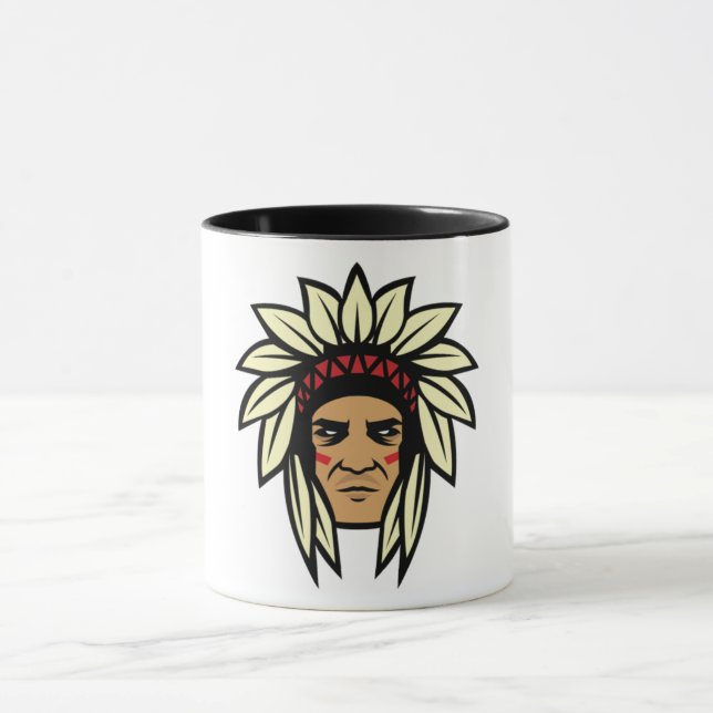 Mug Fière tête de tête café graphique (Centre)