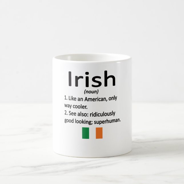 Mug Fiers irlandais Racines Irlande Drapeau irlandais  (Centre)