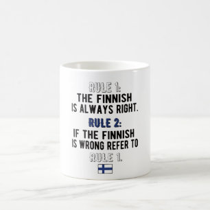 Mug Fiers racines finlandaises Finlande Drapeau Patrim