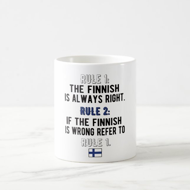 Mug Fiers racines finlandaises Finlande Drapeau Patrim (Centre)