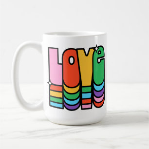 Mug Fierté - aimez la couleur arc-en-ciel. l'amour est