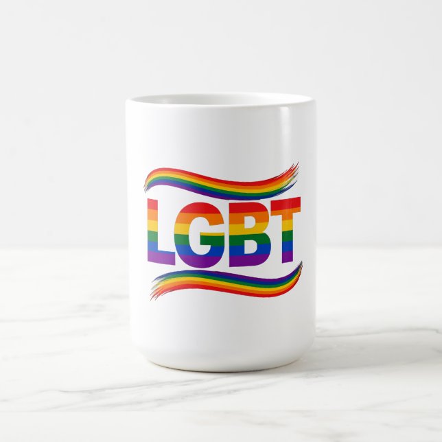 Mug Fierté arc-en-ciel LGBT (Centre)
